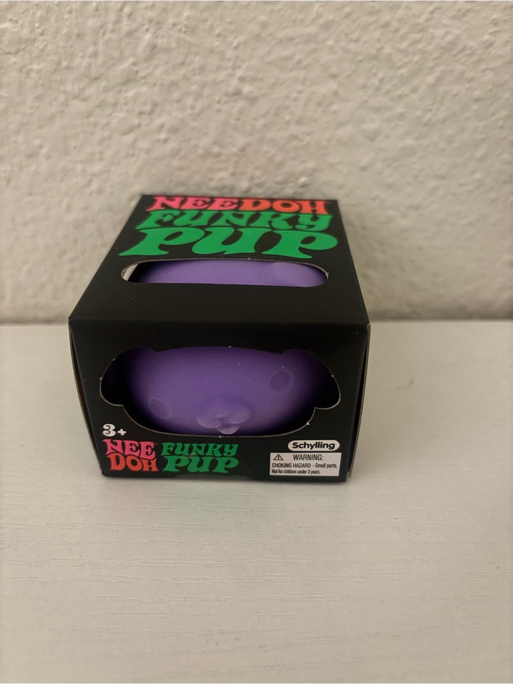 Nee Doh Funky Pup Purple Squeeze Toy by